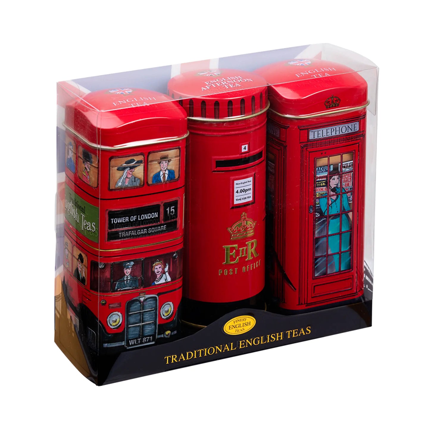 British Heritage Tall Tea Tin Gift Set