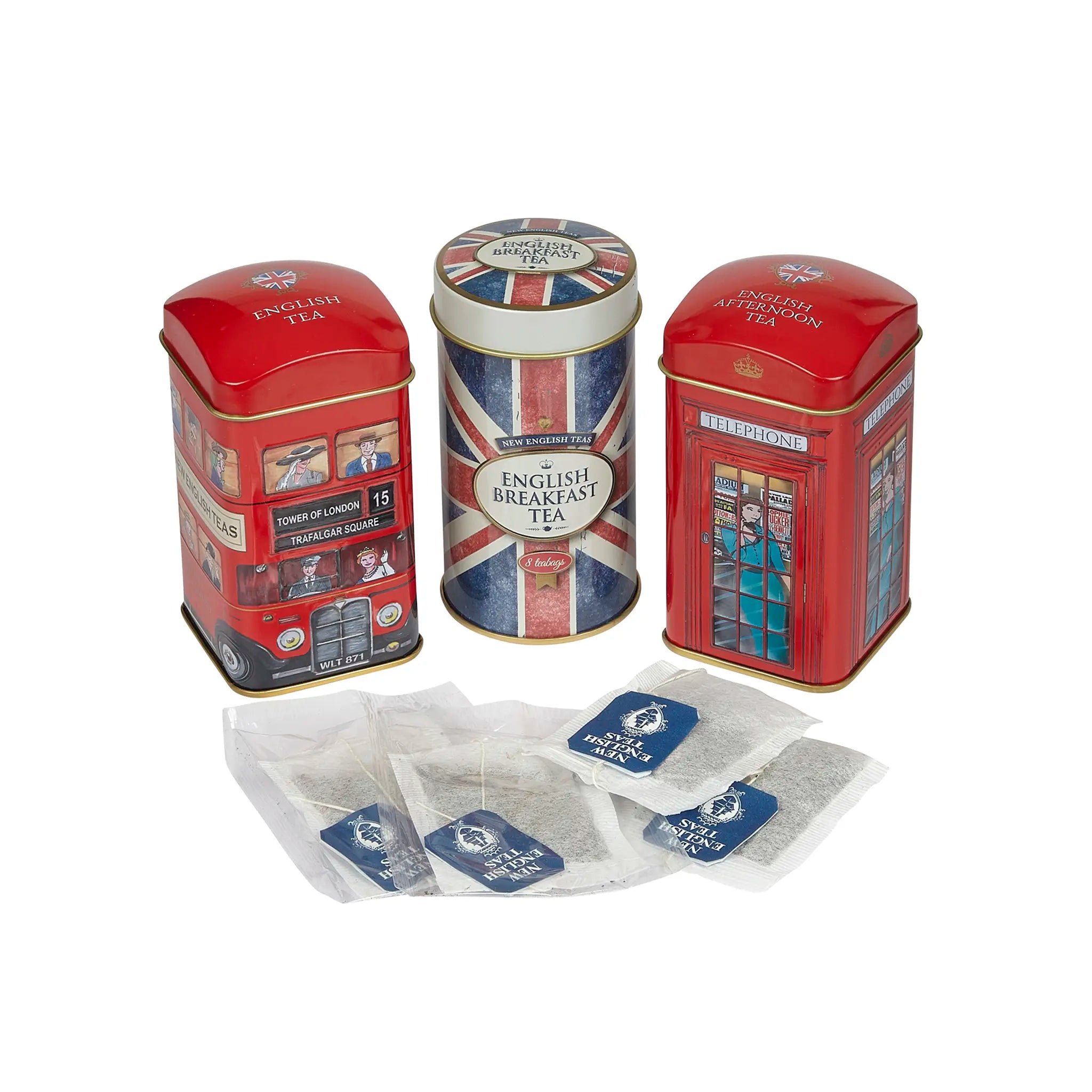 British Heritage Union Jack Mini Tea Tin Gift Pack with Teabags