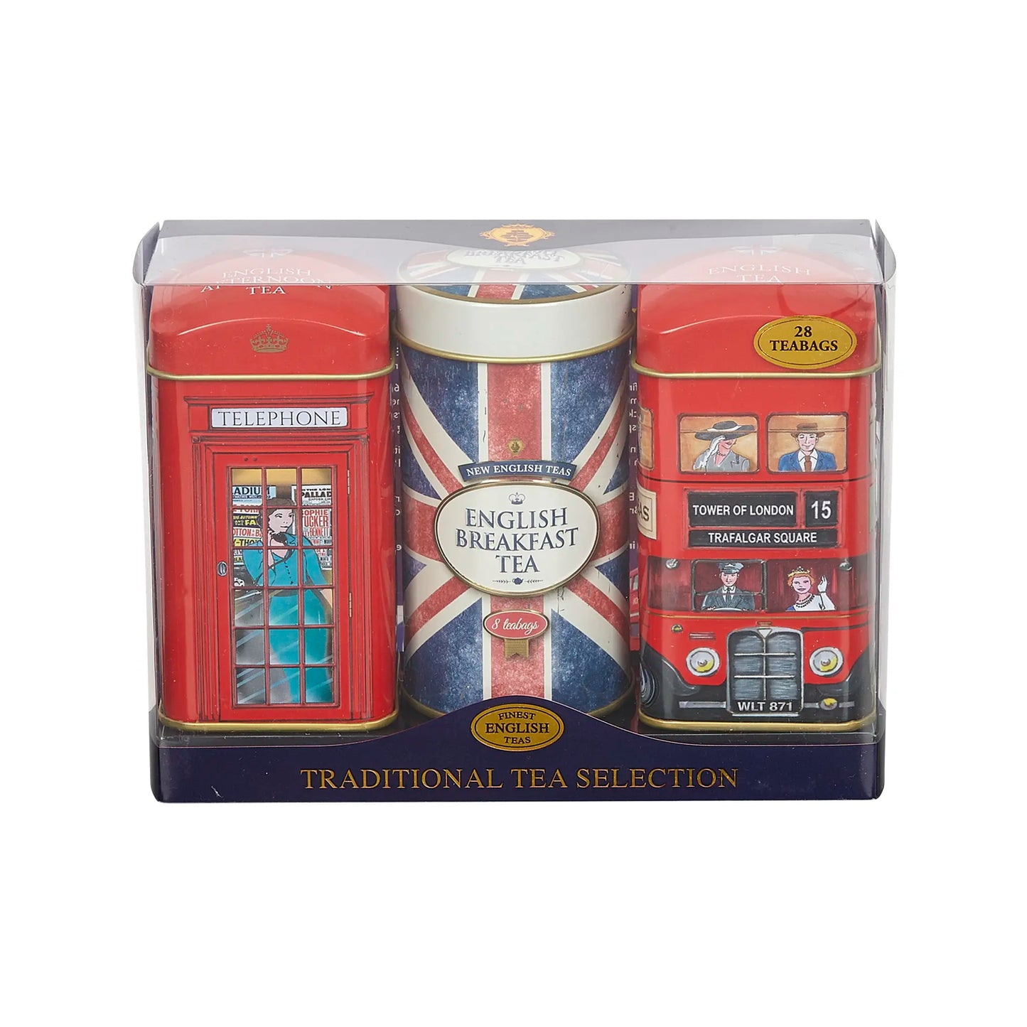 British Heritage Union Jack Mini Tea Tin Gift Pack in Presentation Box