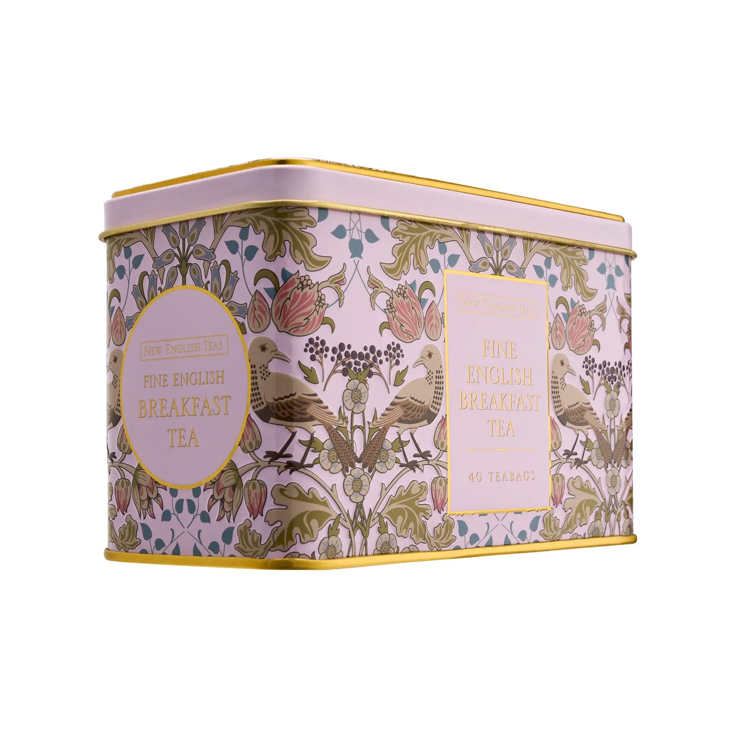 Pink & Green Tea Tin & Tea Caddy Gift Bundle