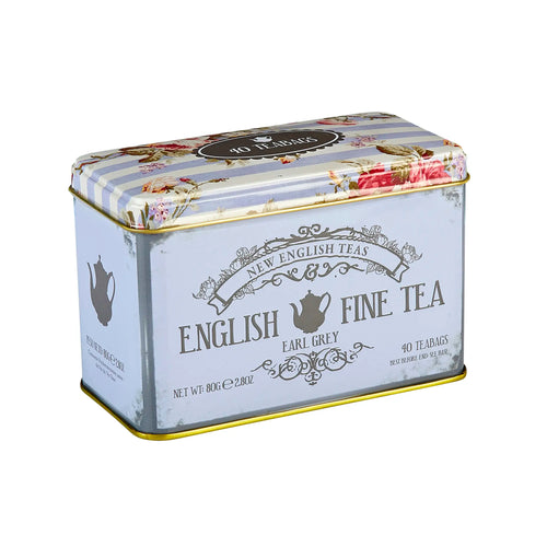 Vintage Floral Classic Tea Tin