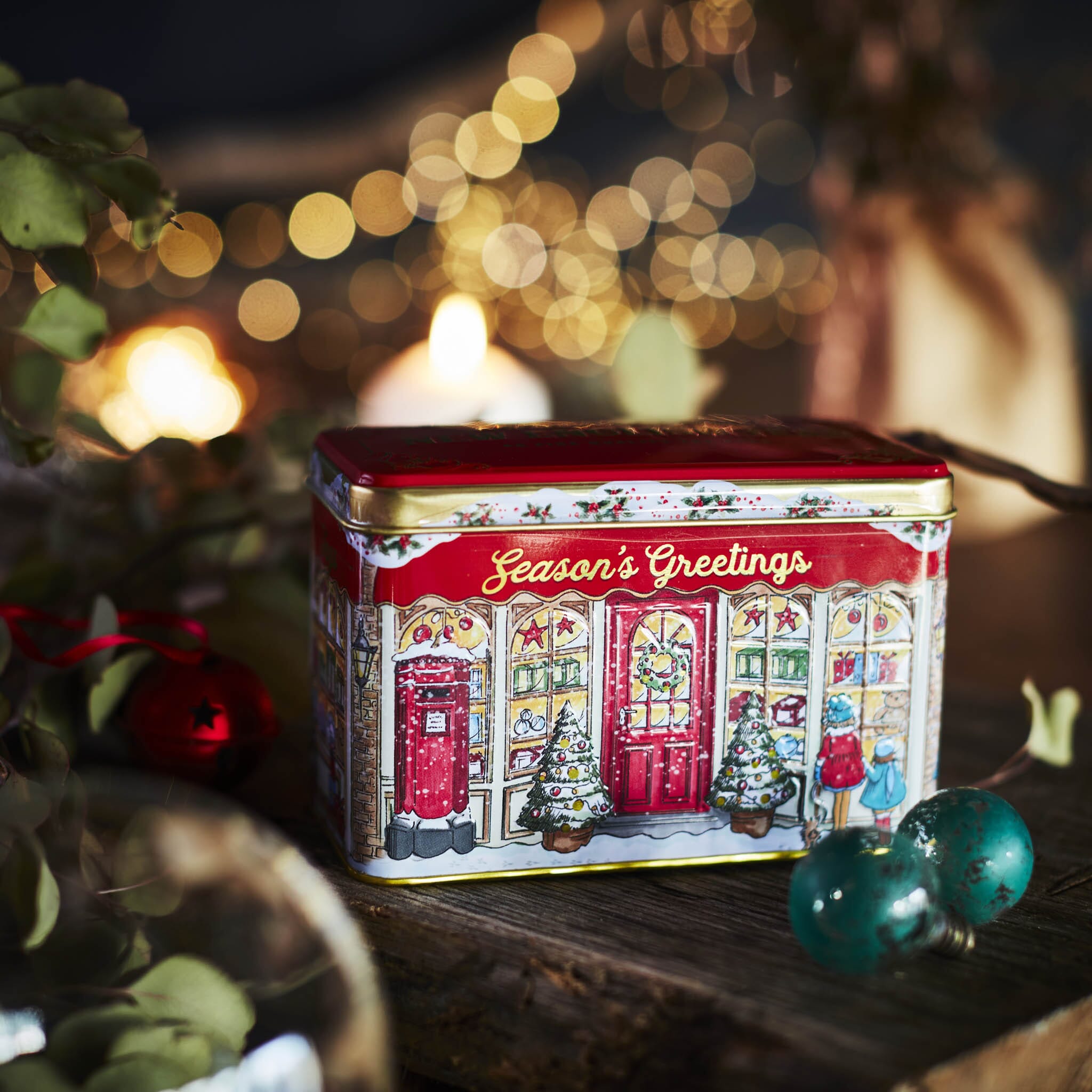 Season's Greetings Christmas Tea Tin 40 Teabags Tea Tins New English Teas 