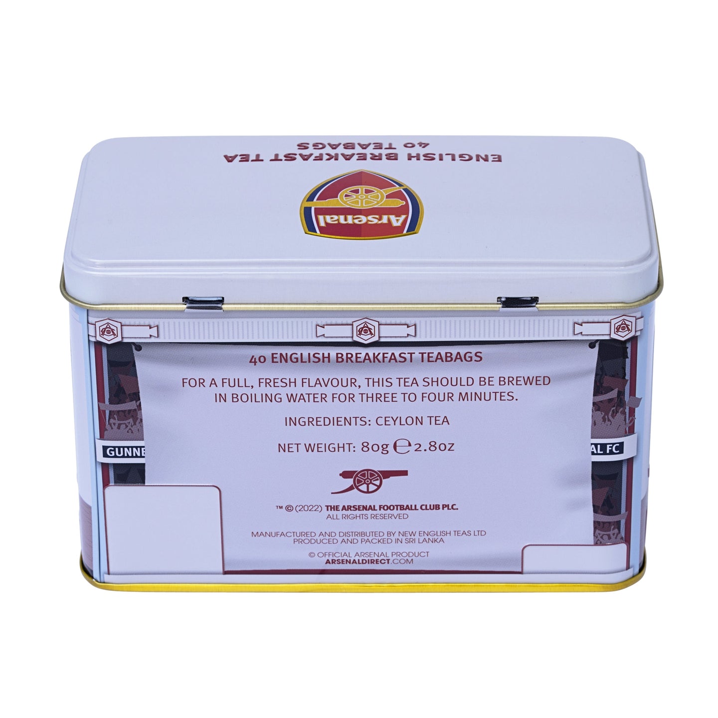 Arsenal Highbury Classic Tea Tin Tea Tins New English Teas 