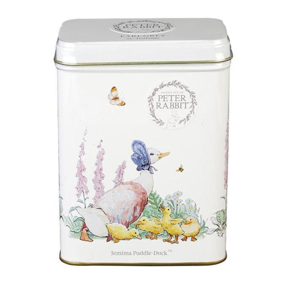 Beatrix Potter, Jemima Puddle-Duck Tea Tin with 40 Earl Grey teabags Black Tea New English Teas 
