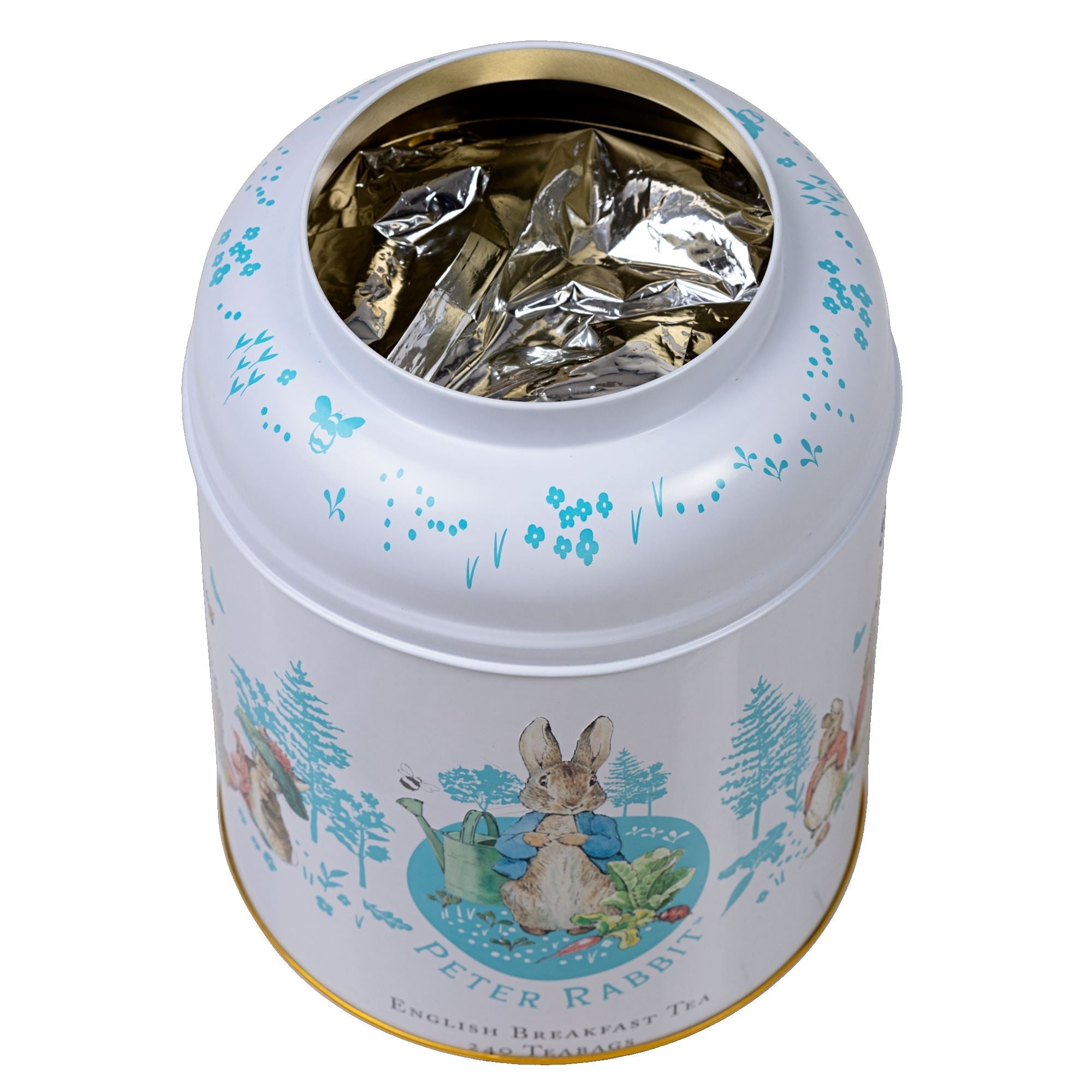 Classic Peter Rabbit Tea Caddy with 240 English Breakfast teabags Black Tea New English Teas 
