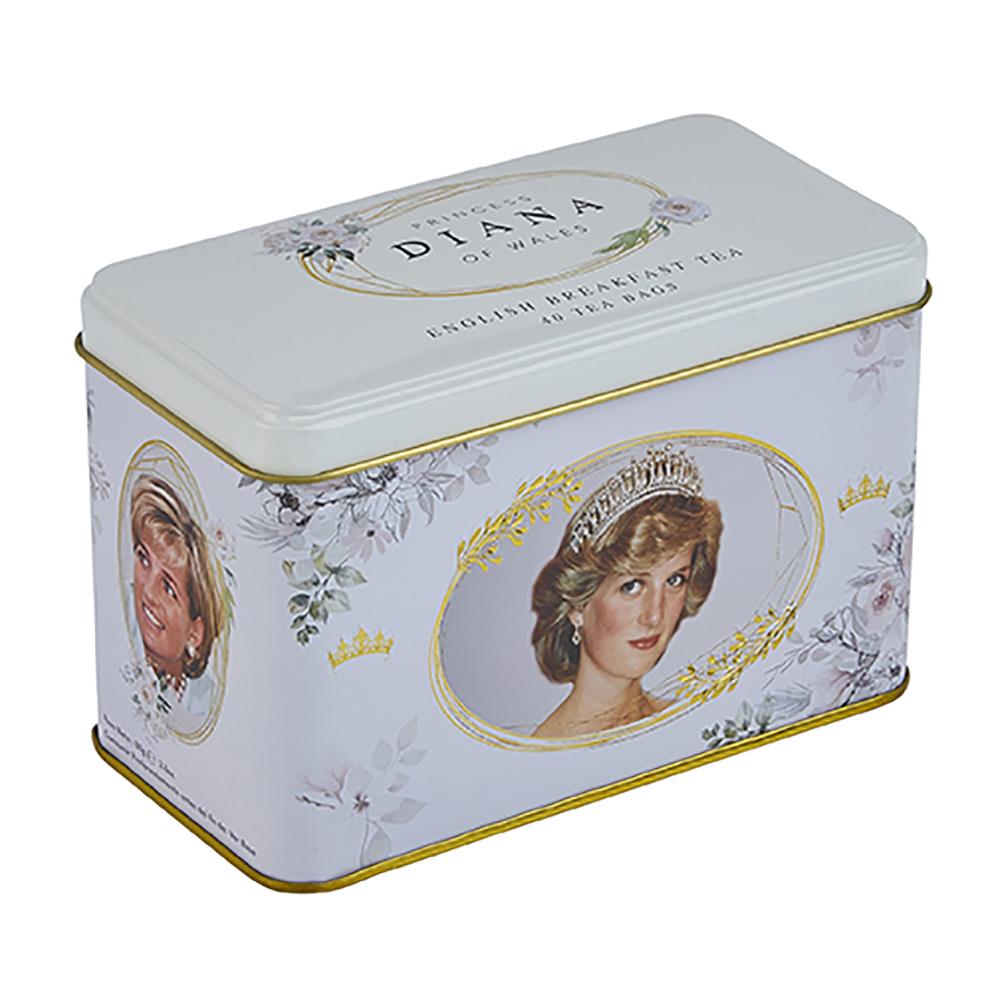 Diana Princess Of Wales English Breakfast Tea Tin 40 Teabags Black Tea New English Teas 