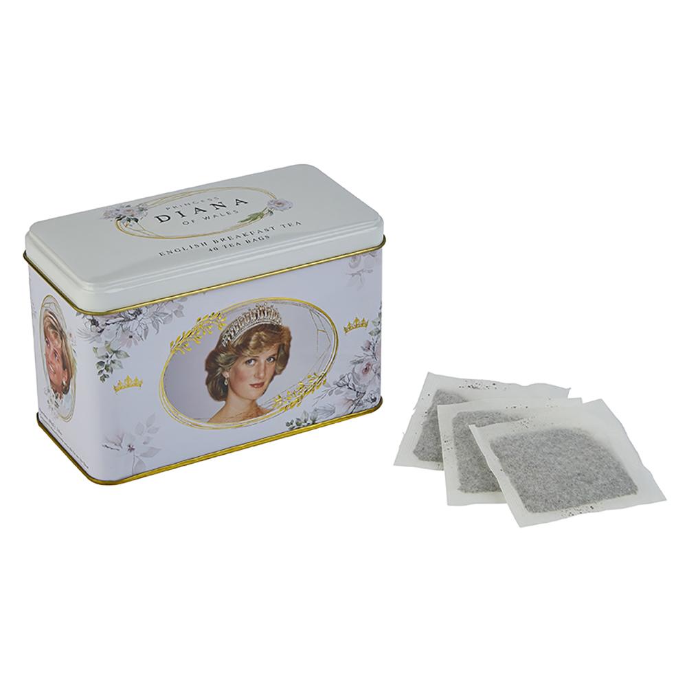 Diana Princess Of Wales English Breakfast Tea Tin 40 Teabags Black Tea New English Teas 