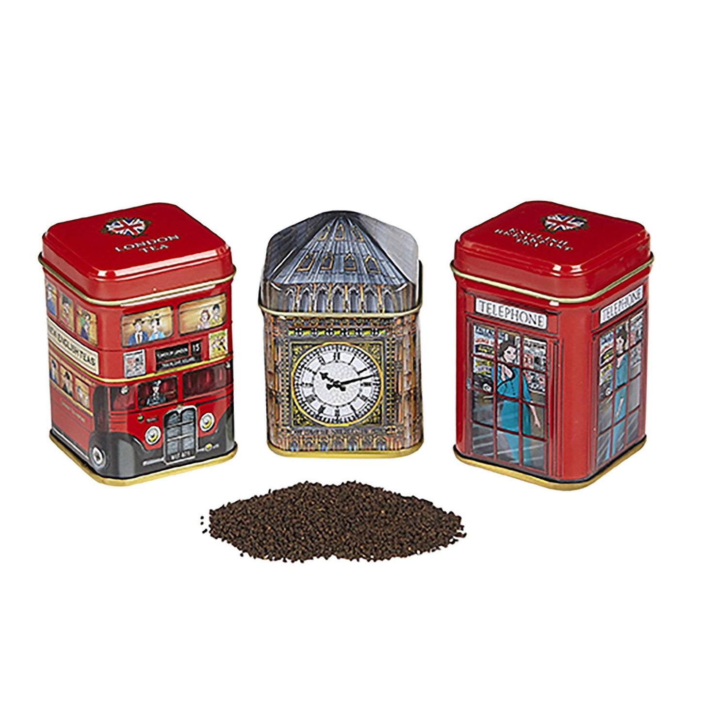 Traditions of London Triple Tea Selection Mini Tin Gift Pack Black Tea New English Teas 
