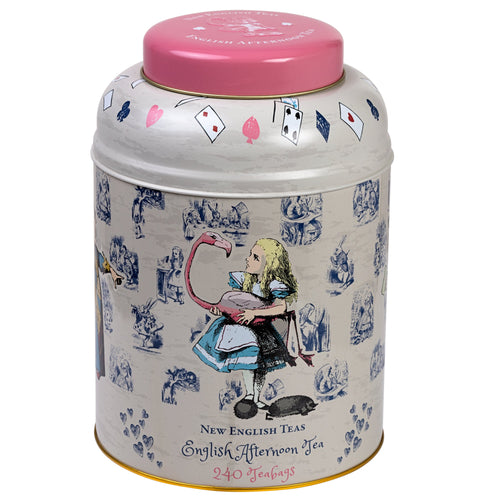 Vintage Alice in Wonderland Tea Caddy With 240 English Afternoon Teabags by New English Teas