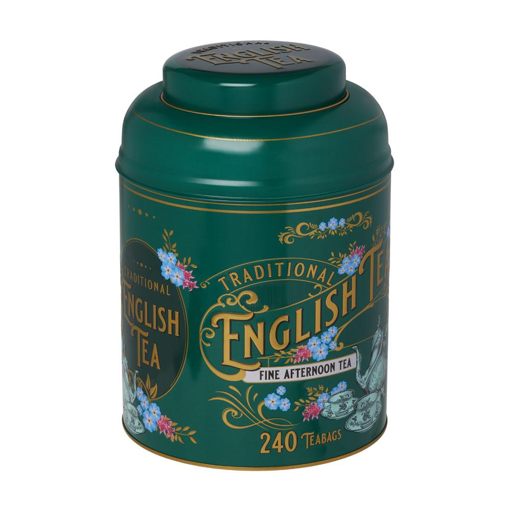 Vintage Victorian English Afternoon Tea Tin 240 Teabags Black Tea New English Teas 